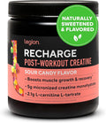 LEGION Recharge Post Workout Drink - Micronized Creatine Monohydrate Natural Post Workout Recovery Drink - Muscle Builder & Recovery Booster Post Workout Supplements (Sour Candy, 30 Servings)