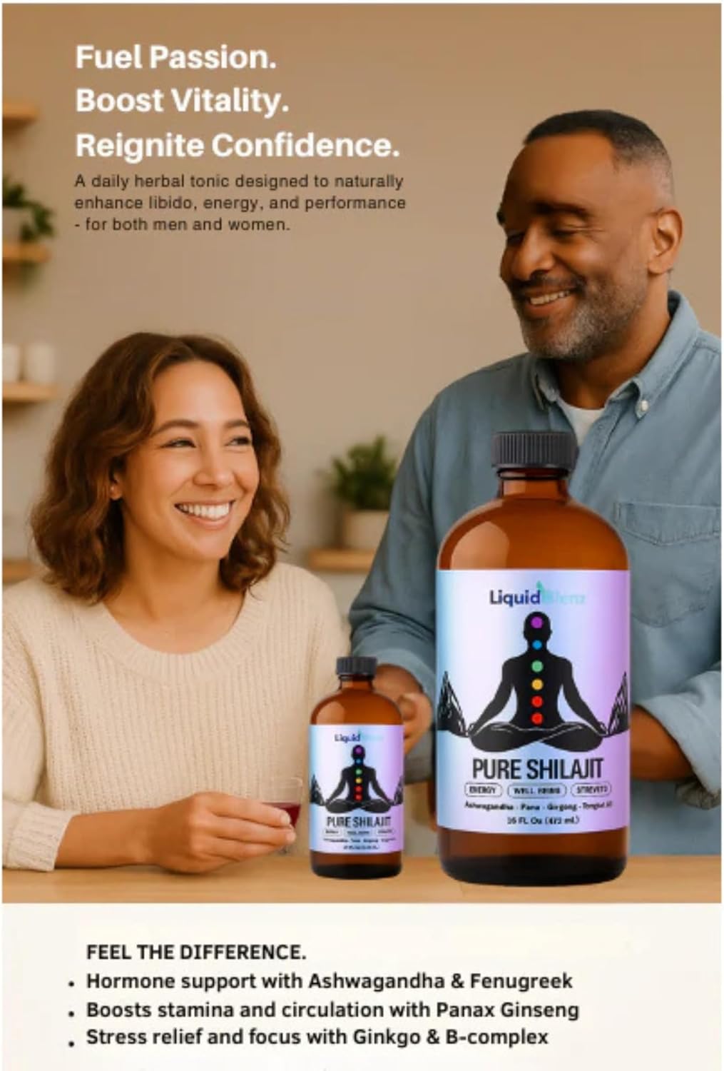 Pure Shilajit Tonic | Natural Energy & Vitality Support | Herbal Supplement for Strength & Wellness | 16 fl oz
