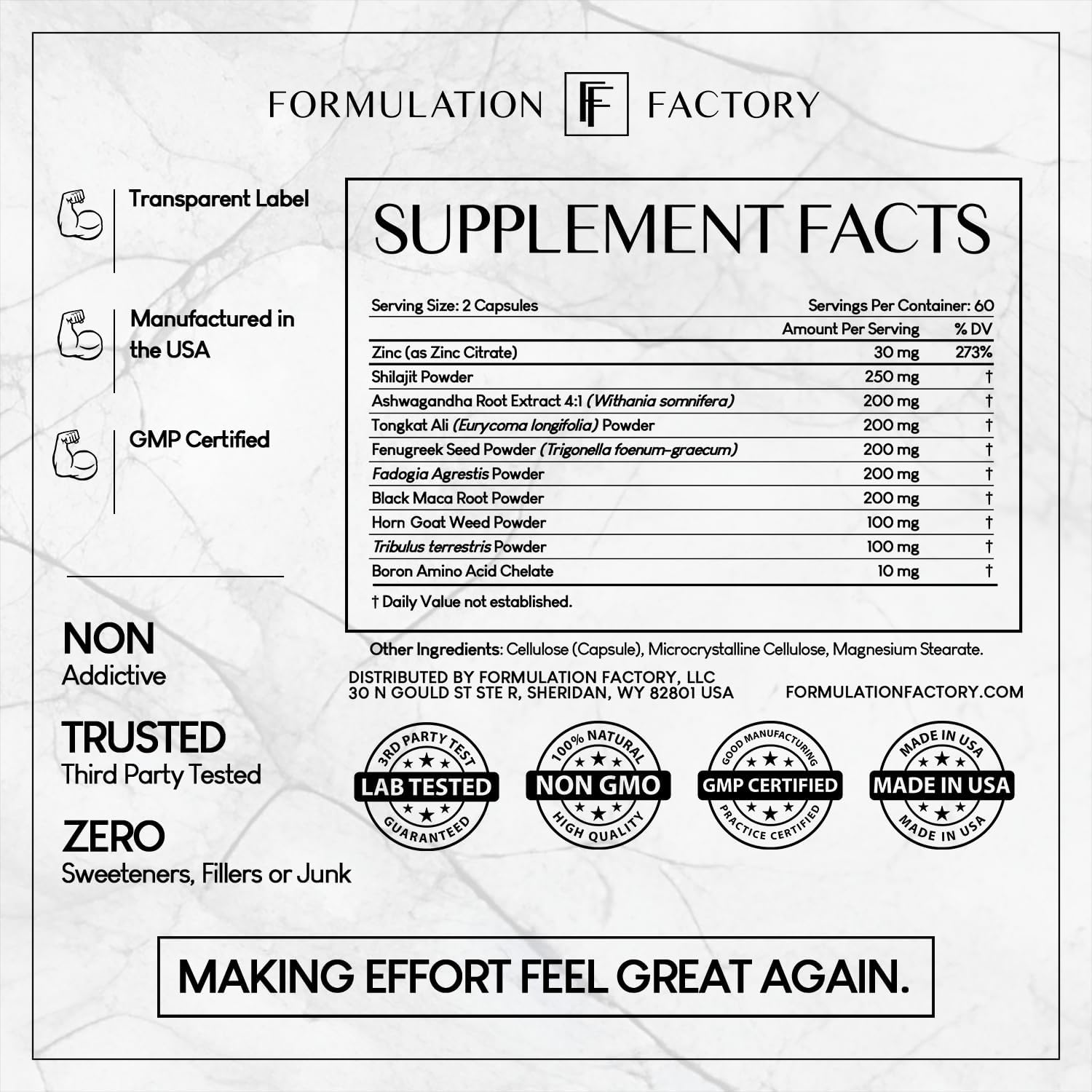 Self Obsessed 10 in 1 Masculinity Maximizer Supplement, Shilajit for Men, Tongkat Ali, Ashwaganda, Fenugreek & More, Muscle Growth, Energy Management, Strength, Recovery 4-Month Supply (Pack of 2)