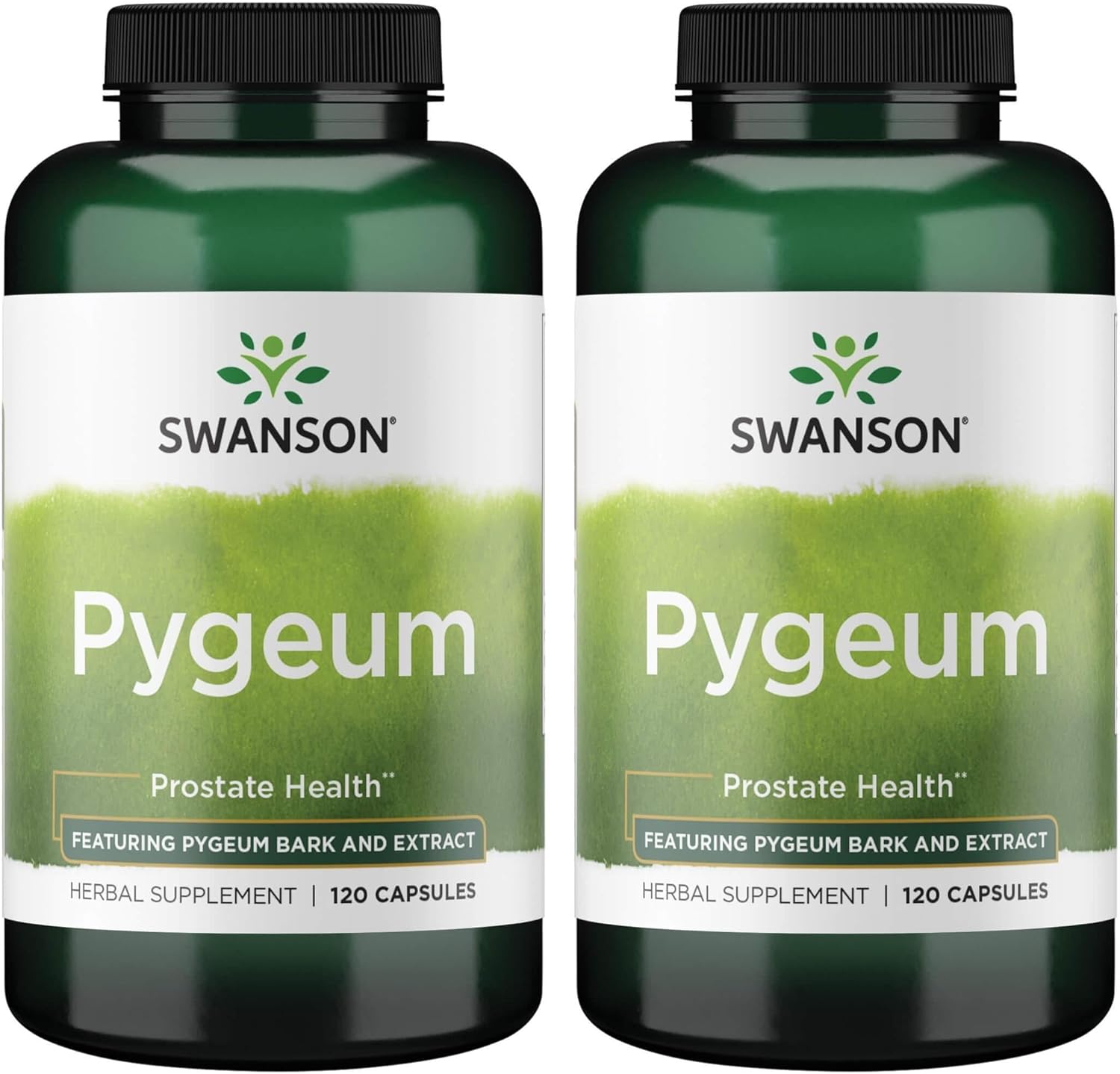 Swanson Pygeum - Herbal Supplement - Men's Health Supplement - (120 Capsules Each, 400 mg) (2 Pack)