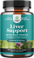 Natures Craft Liver Cleanse Detox & Repair 120 Capsules - Herbal Liver Support Milk Thistle Supplement - Silymarin Milk Thistle Supplements with Dandelion Root, Choline, Beetroot & Artichoke Extract