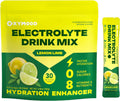 Sugar Free Electrolytes Powder Packets - Salty High Sodium Hydration Packets, Electrolytes Drink Mix for Fitness Enthusiasts & Outdoor Workers, Calories Free(Lemon Lime 30 Sticks)