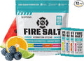 Fire Science Fire Salt Hydration Sticks, Electrolytes & Coconut Water, Hydration Drink Mix with Magnesium, Potassium & Sodium, Zero Sugar, Single Serve On The Go Packs, Variety Pack Flavors, 12 Count