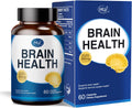 HUJ Brain Health - Brain Supplements for Memory and Focus - Brain & Nervous System Health Support with Bacopa, Phosphatidylserine, Ginkgo Biloba, Rosemary, Walnut Peptide, Nervonic Acid - 60 Capsules