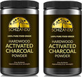 Activated Hardwood Charcoal Powder by Schizandu Vegan 100% | Supports Skin, Body, Teeth Whitening 2-Packs