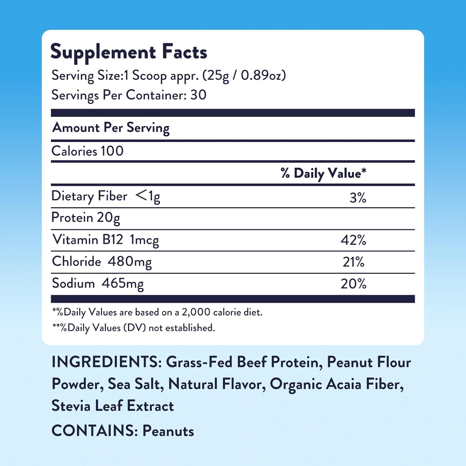 Equip Foods Prime Protein Powder | Clean, Grass Fed Beef Protein Isolate | Carnivore Protein Powder | Paleo, Keto Friendly | Gluten, Dairy Free | 30 Servings, Peanut Butter