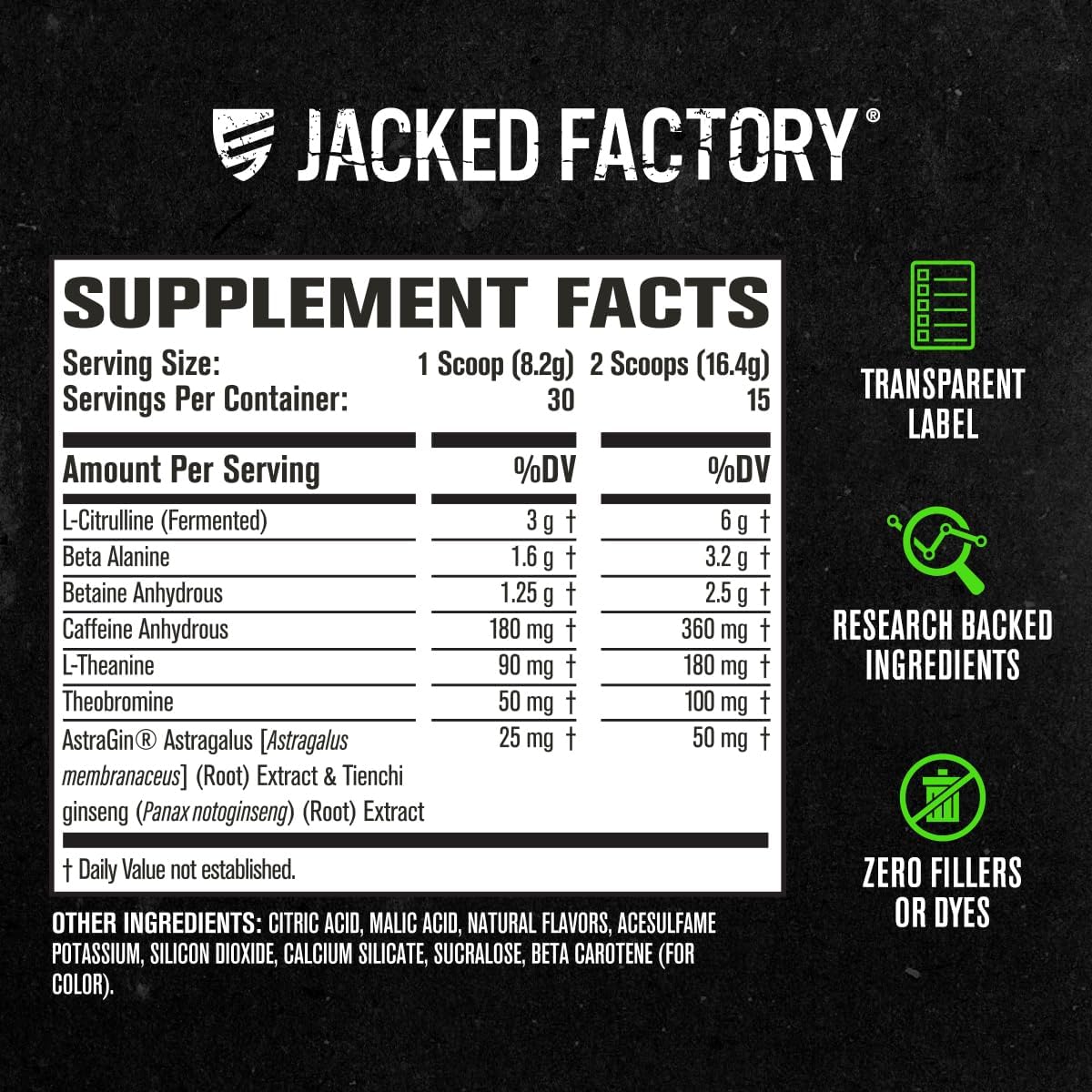 Jacked Factory NITROSURGE Pre Workout Supplement - Endless Energy, Instant Strength Gains, Clear Focus, Intense Pumps - NO Booster & Powerful Preworkout Energy Powder - 30 Servings, Pineapple