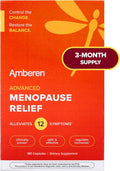 Amberen Menopause Supplements for Women, 180 Capsules, Clinically Shown to Help Support Hormone Balance, Multi-Symptom Relief from Hot Flashes, Night Sweats, Mood Swings & Low Energy