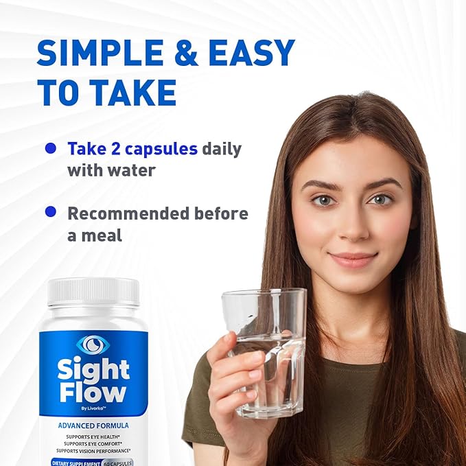 (3 Pack) Sight Flow Eye Capsules Advanced Formula - Official SightFlow Pills Premium Support Supplement All Natural Ingredients Vitamins for Eye Health and Wellness Formula, 180 Capsules for 3 Months