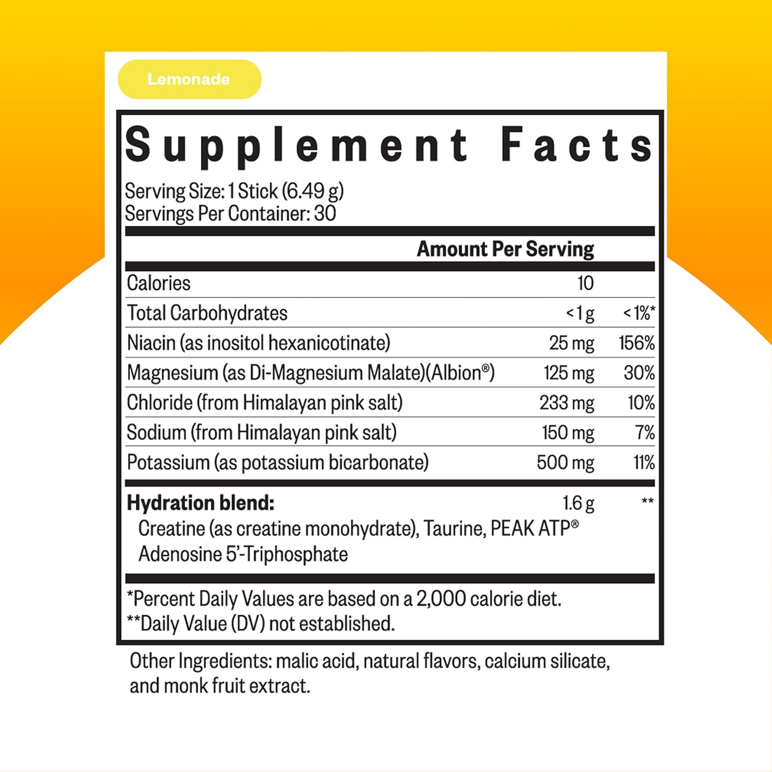 Seeking Health Optimal Electrolyte Sticks - Electrolyte Drink for Hydration, Heart & Muscle Recovery† Support - Supports Active Lifestyle - Vegan, Gluten-Free & Non-GMO - Lemonade Flavor, 30 Sticks