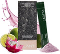 PLANT Vegan Collagen Peptide + Kombucha Powder + Probioitics + Vitamin C | Tripeptide Vegetarian Collagen Booster 2000mg, Dragonfruit Lime |15 packets, Gut & Skin Health Anti-Aging Hydration drink mix