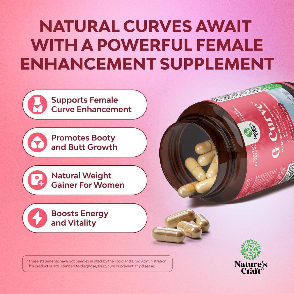 Bundle of G Curve Horny Goat Weed for Women for Enhanced Energy Mood and Performance and Turmeric Gummies for Adults Peach Flavor - Extra Strength Joint Support Gummies