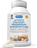 ANDREW LESSMAN Ultimate Calcium-Magnesium Intensive Care with Vitamin D3 & K2 MK7-120 mcg - 180 Capsules – Bone and Skeleton Health Essentials. Gentle, Easy to Swallow, Super Soluble. No Additives