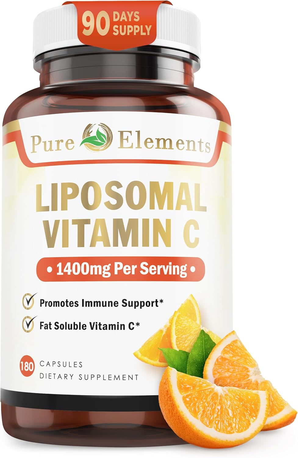 Liposomal Vitamin C Dietary Supplement, Capsules Non GMO, Soy Free, Gluten Free
