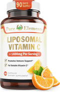 Liposomal Vitamin C Dietary Supplement, Capsules Non GMO, Soy Free, Gluten Free