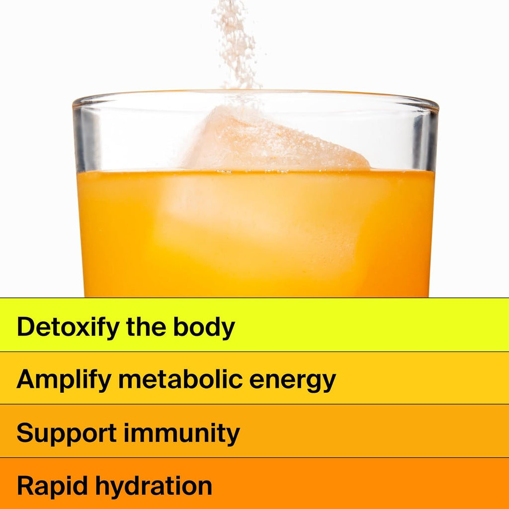 Electrolyte Powder Packets - Workout Recovery & Hydration Drink Mix with Liposomal Glutathione, Vitamin C & Methylated B Vitamins - Mango Lemonade (14 Sticks)