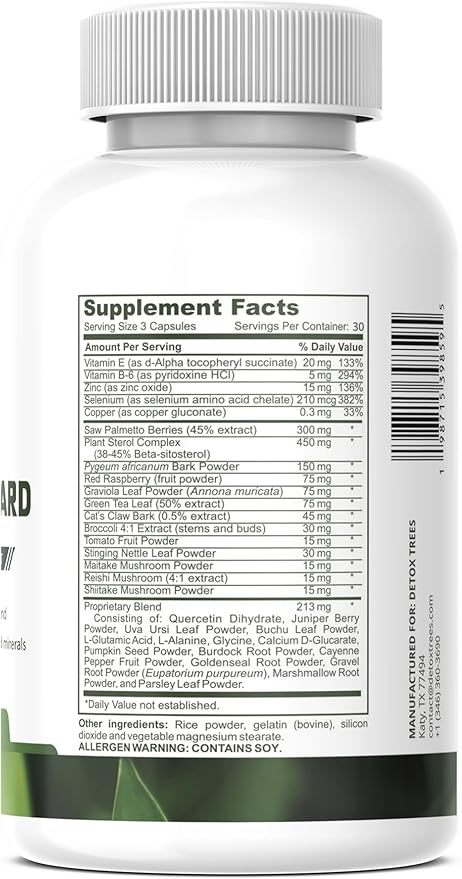 ProstaGuard Prostate Supplement - Prostate Supplements for Men with Saw Palmetto Extract, Pygeum Africanum, Beta Sitosterol and Zinc for Prostate Health & Urinary Tract Health