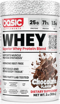 Whey Protein Powder, 25g Protein, Complete Amino Acid Profile, Gluten-Free, Low Fat, RBST-Free, Supports Muscle Recovery & Antibody Health (2 Pound, Chocolate)