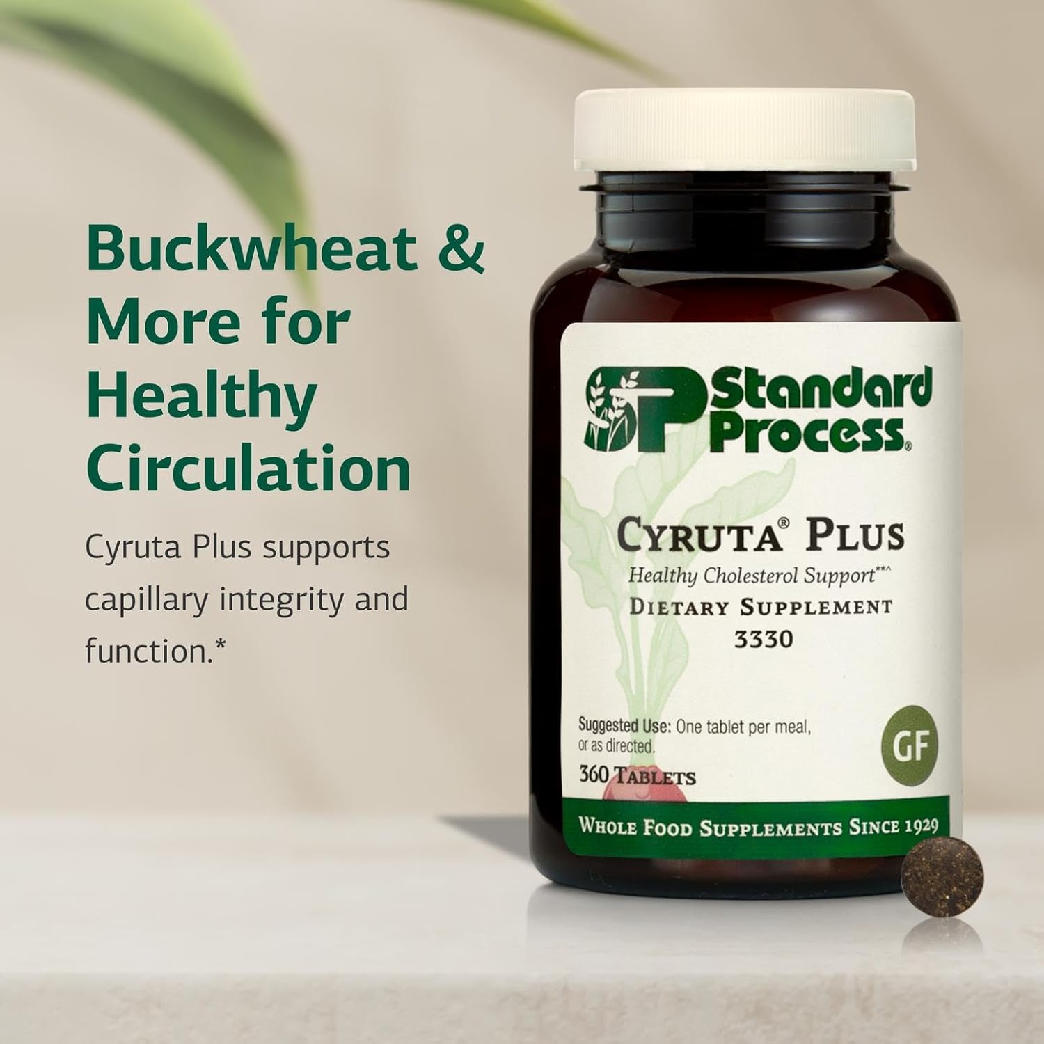Standard Process Inc. Cyruta Plus - Whole Food Supplements, Immune Support, Heart Health with Ascorbic Acid, and Oat Flour - 360 Tablets