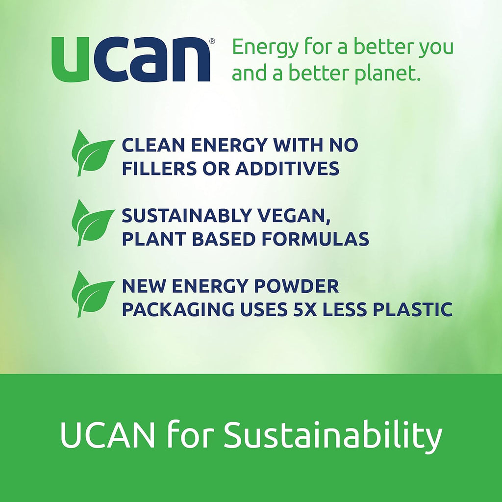 UCAN Energy + Whey Protein Powder - 19g Per Serving with Amino Acids EAAs & BCCAs - Keto Protein Powder - No Added Sugar, Gluten-Free - Cocoa - 12 Servings