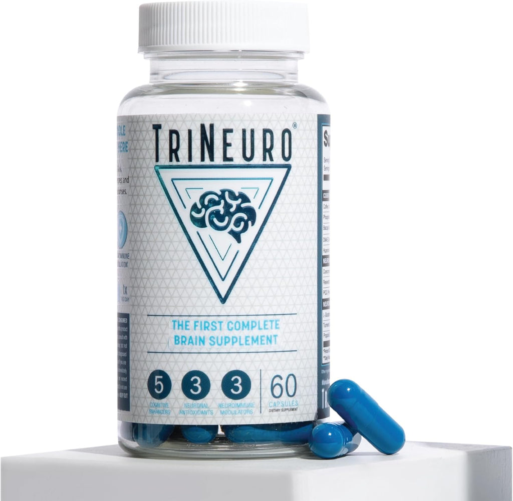 Daily Brain Supplement, Premium Nootropic Helps Boost Memory, Enhance Cognition, and Support Brain Health & Immune Function with Phosphatidylserine, Resveratrol & Glutathione (60 Servings)