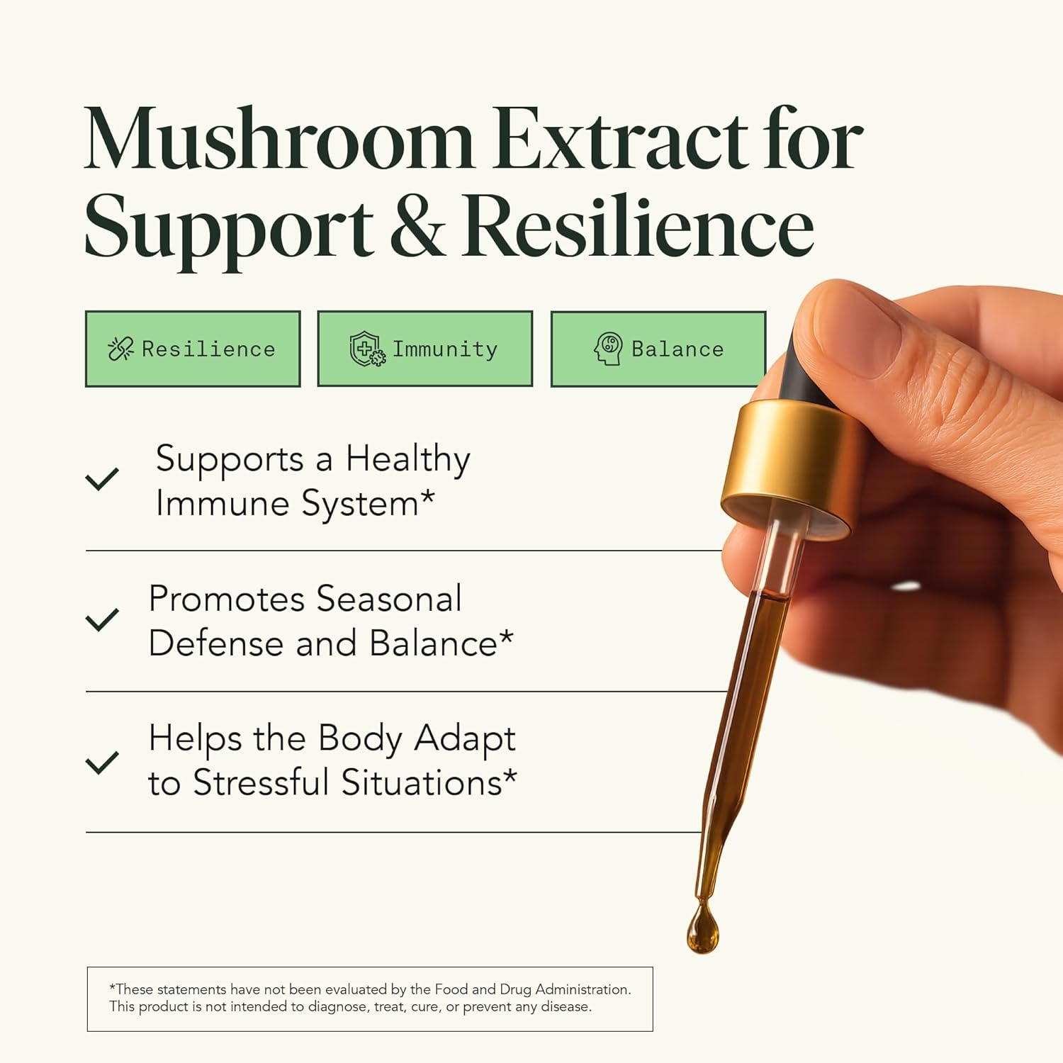 Fantastic Fungi Mushroom Extract Drops - Immunity Elixir with Turkey Tail Mushroom Extract, Maitake, Elderberries, Chaga & Astragalus - 5-in-1 Organic Immune Support Supplement, 30 Servings, 1 fl oz