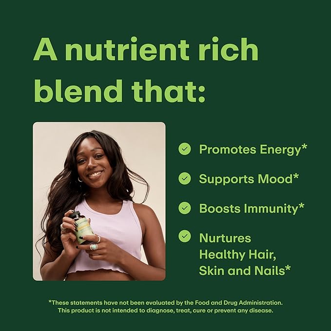 Women’s Multivitamin | Daily Supplement with Essential Vitamins, Minerals & Iron | Supports Immunity, Heart Health, Bone Health, Energy & Mood | Major Allergen - Free | 60 Tablets