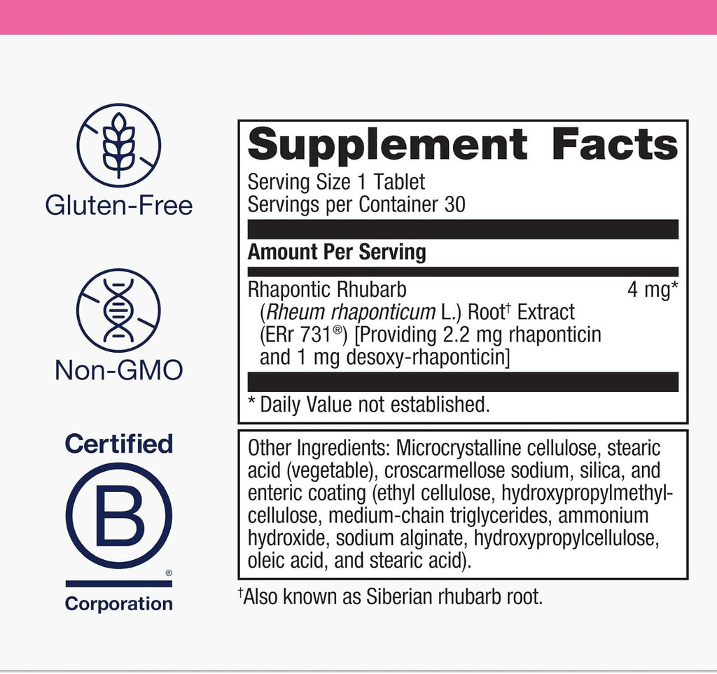 Metagenics HerWellness Estrovera - All-Natural, Hormone-Free Perimenopause & Menopause Support - for Hot Flashes, Menopause Relief, Night Sweats - Gluten-Free - Vegetarian - Non-GMO - 30 Tablets