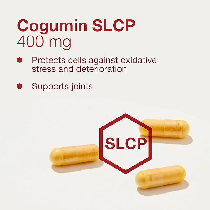 Protocol Cogumin SLCP 400mg Curcumin - Neurological Support* - with Curcuma Longa Extract - Cognitive Support Supplement* - Vegan-Friendly & Non-GMO - 50 Veg Capsules