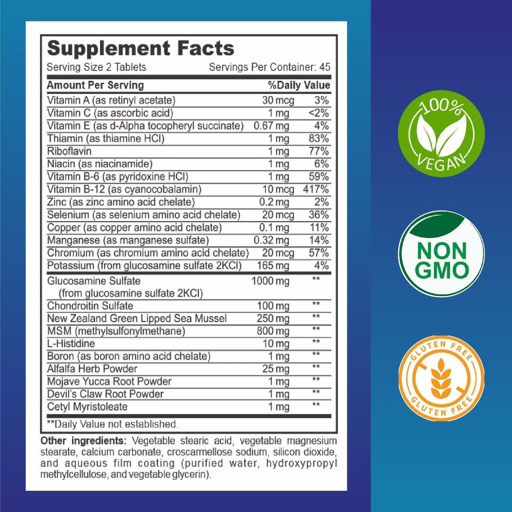 BoneVite+, Bone and Joint Health Supplement, 90 Tablets