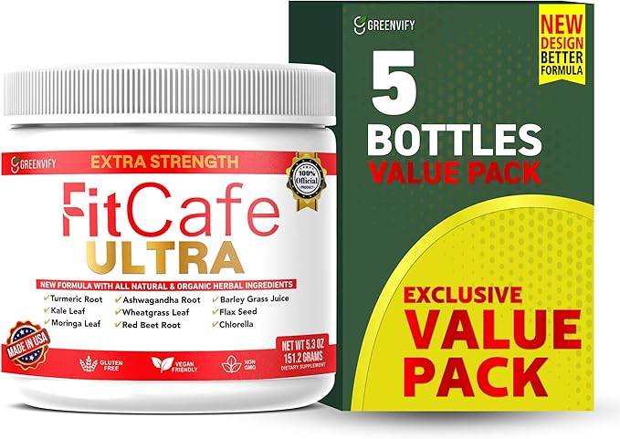 FitCare Ultra Extra Strength Organic Herbal Supplement with Turmeric, Ashwagandha, Moringa (5)