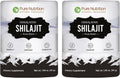 Pure Nutrition Himalayan Shilajit Resin for Men & Women | 60 GMS | 150 Servings | High Potency Pure Himalayan Shilajit Resin with 85+ Trace Minerals, 75%+ Fulvic Acid | 30 Gram X Pack of 2