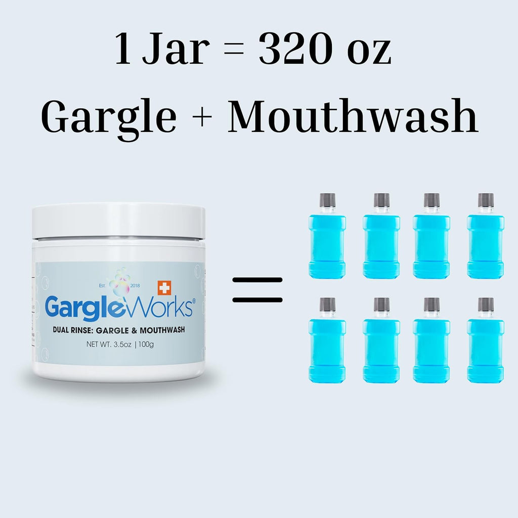Natural Dual Mouthwash and Throat Gargle for Fresh Breath and Oral Hygiene & Immunity, with Zeolite, Humic & Fulvic Minerals, Clove, and Ocean Trace Minerals.