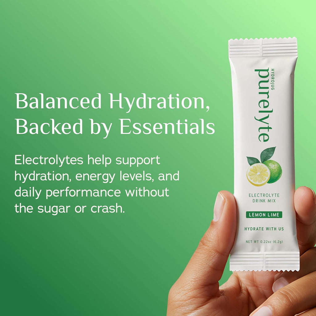 Electrolyte Drink Mix – Sugar-Free Hydration Powder Packets – Clean Electrolytes with Trace Minerals – Keto, Vegan, Gluten-Free – No Artificial Sweeteners – 30 Sticks – Lemon Lime