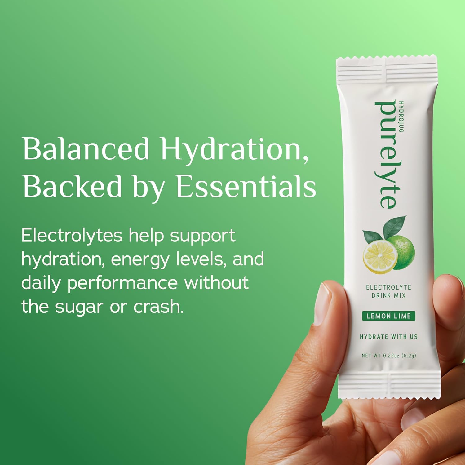 Electrolyte Drink Mix – Sugar-Free Hydration Powder Packets – Clean Electrolytes with Trace Minerals – Keto, Vegan, Gluten-Free – No Artificial Sweeteners – 30 Sticks – Lemon Lime