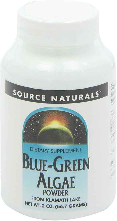 Source Naturals Blue-Green Algae from Klamath Lake, with Phycocyanin and Chlorophyll - 2oz Powder