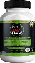 Proto Max Flow Extra Strength Prostate Support, Natural Herbal Supplement with Saw Palmetto, 60 Capsules (1)