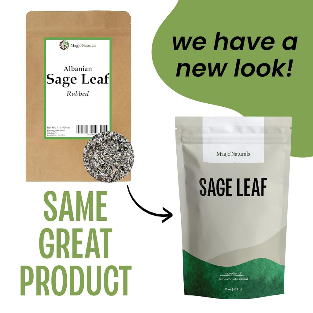 MagJo Naturals, Rubbed Sage (1 Pound Bag) bulk Salvia officinalis