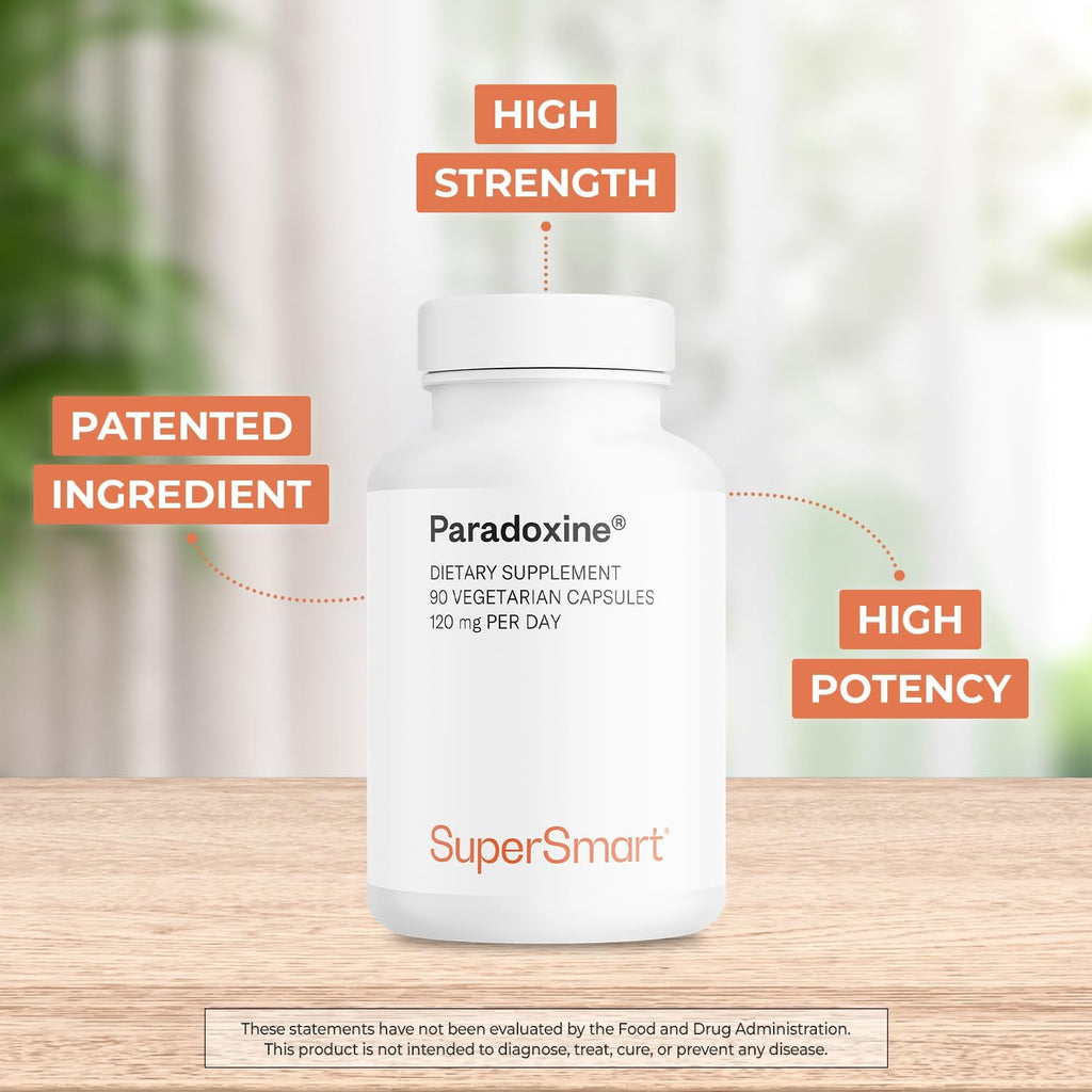 Supersmart - Paradoxine 120mg per Day - Grains of Paradise Supplement (Aframomum melegueta) with 6-Paradol | Non-GMO & Gluten Free - 90 Vegetarian Capsules