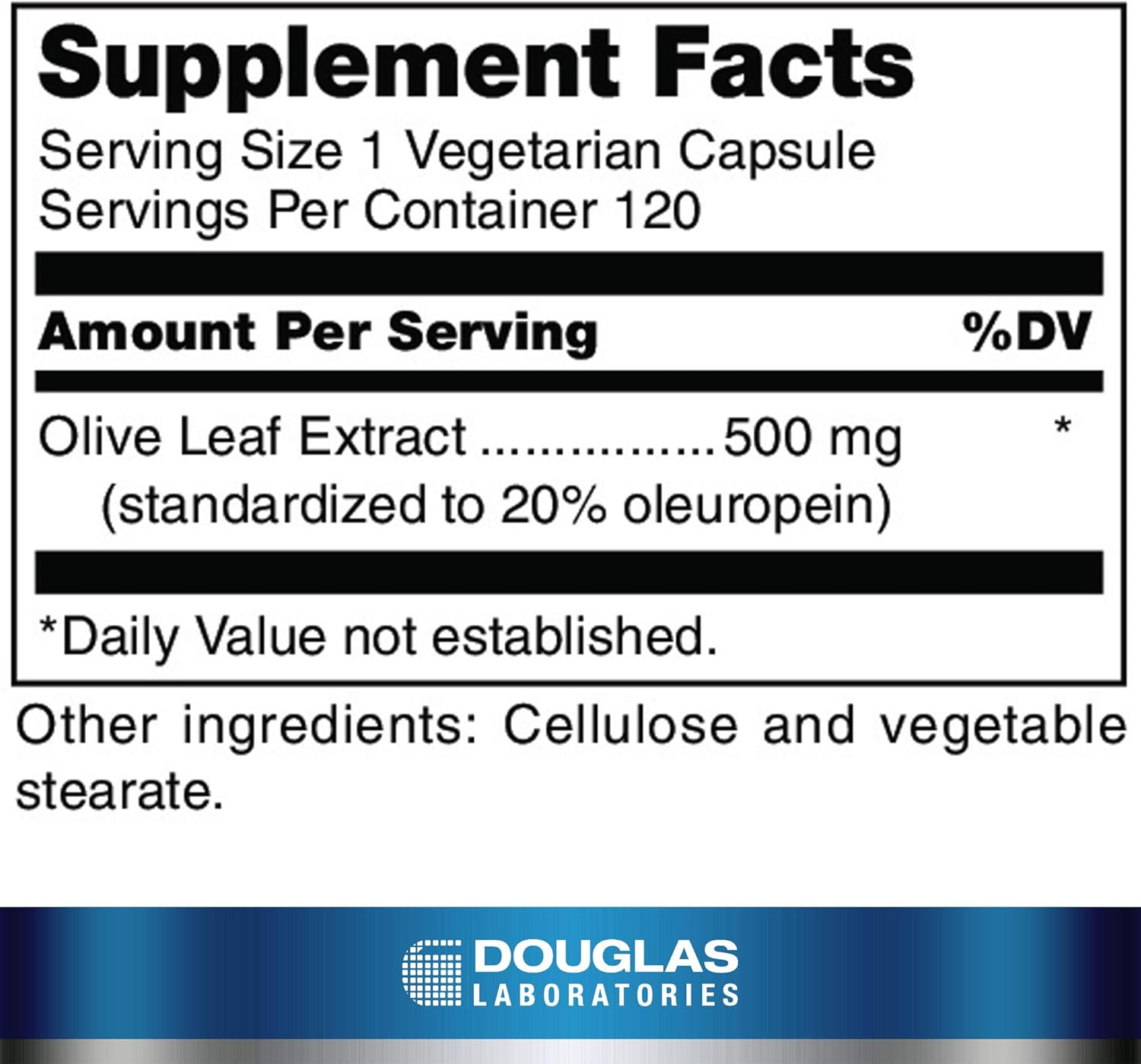 Douglas Laboratories Olive Leaf Extract | Olive Leaf for Heart Health | 120 Capsules