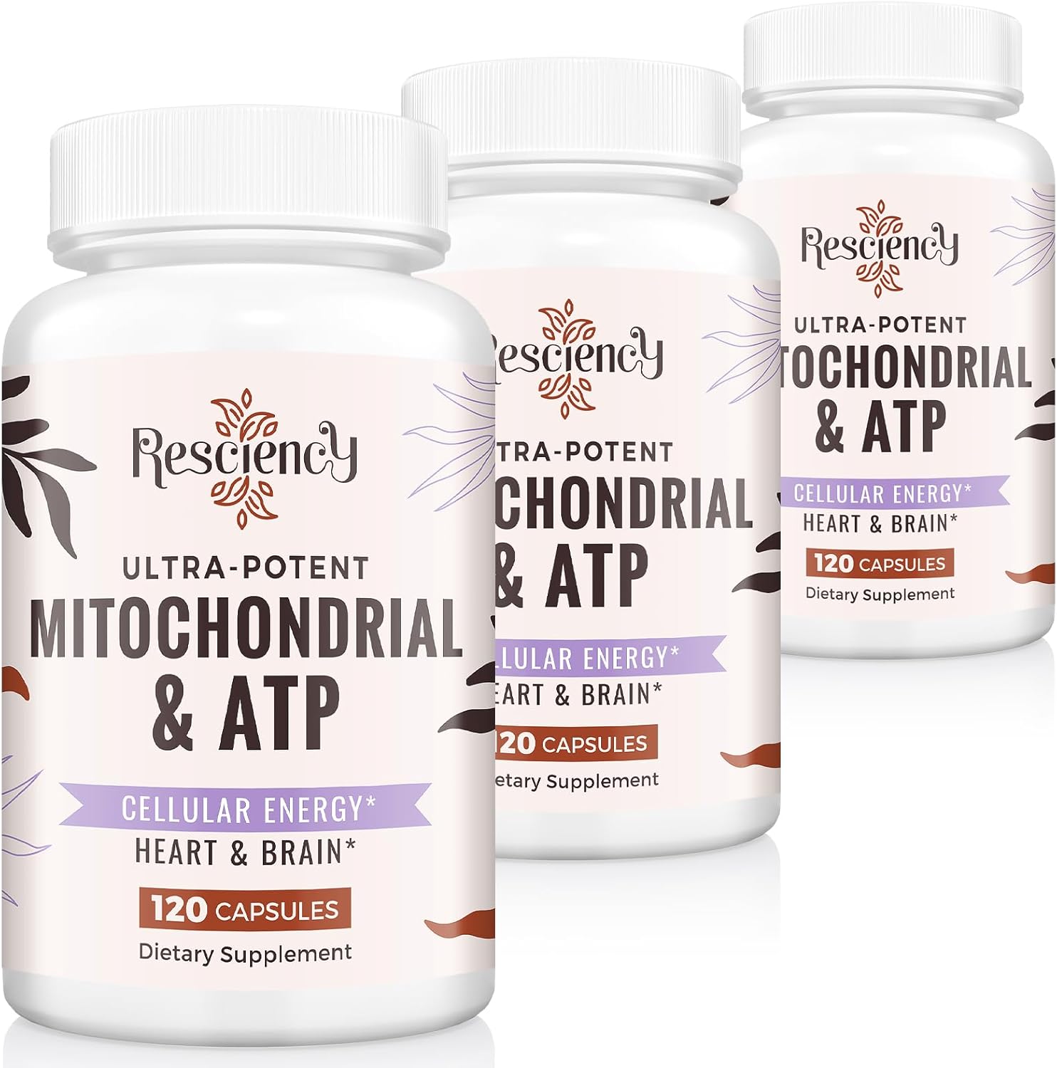 2326 MG Mitochondrial Supplements with ATP, Vitamins, CoQ10 & PQQ, More Effective Than Creatine HMB & Nitric Oxide, Energy, Endurance, Strength, Recovery & Muscle, Organic, 360 Capsules
