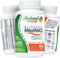 Blissful MitoMag – 300mg Elemental Magnesium Complex: Mg Glycinate, Mg BHB - Sleep Muscles Mood Energy Cognitive Focus Calm – All Natural, USA Made, No Additives – 60 Vegan Capsules Supplement