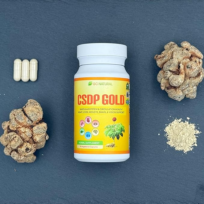 CSDP Gold Ginseng Herbal Supplement, Supports Circulatory System