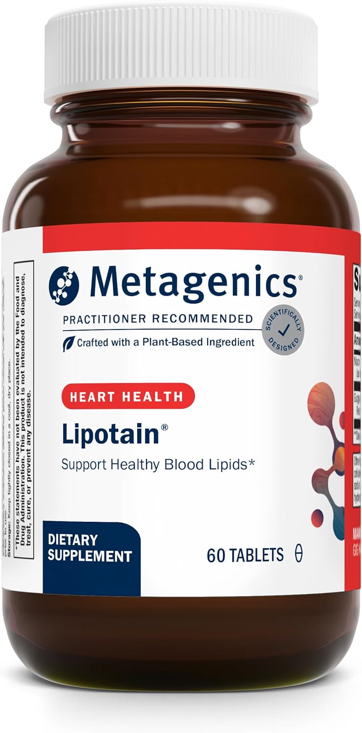 Metagenics Lipotain - Non-Flush Niacin & Guggul Extract - for Healthy Blood Lipids* - Inositol Hexanicotinate Tablets - Supplements for Blood Health* - 60 Tablets