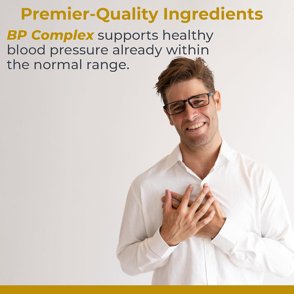 Premier Research Labs Premier BP Complex - Heart Health Supplements, BP Formula, Garlic Allicin Supplement, Natural Herbal BP Support Pills with Reishi & Cayenne Pepper - 60 Vegetarian Capsules