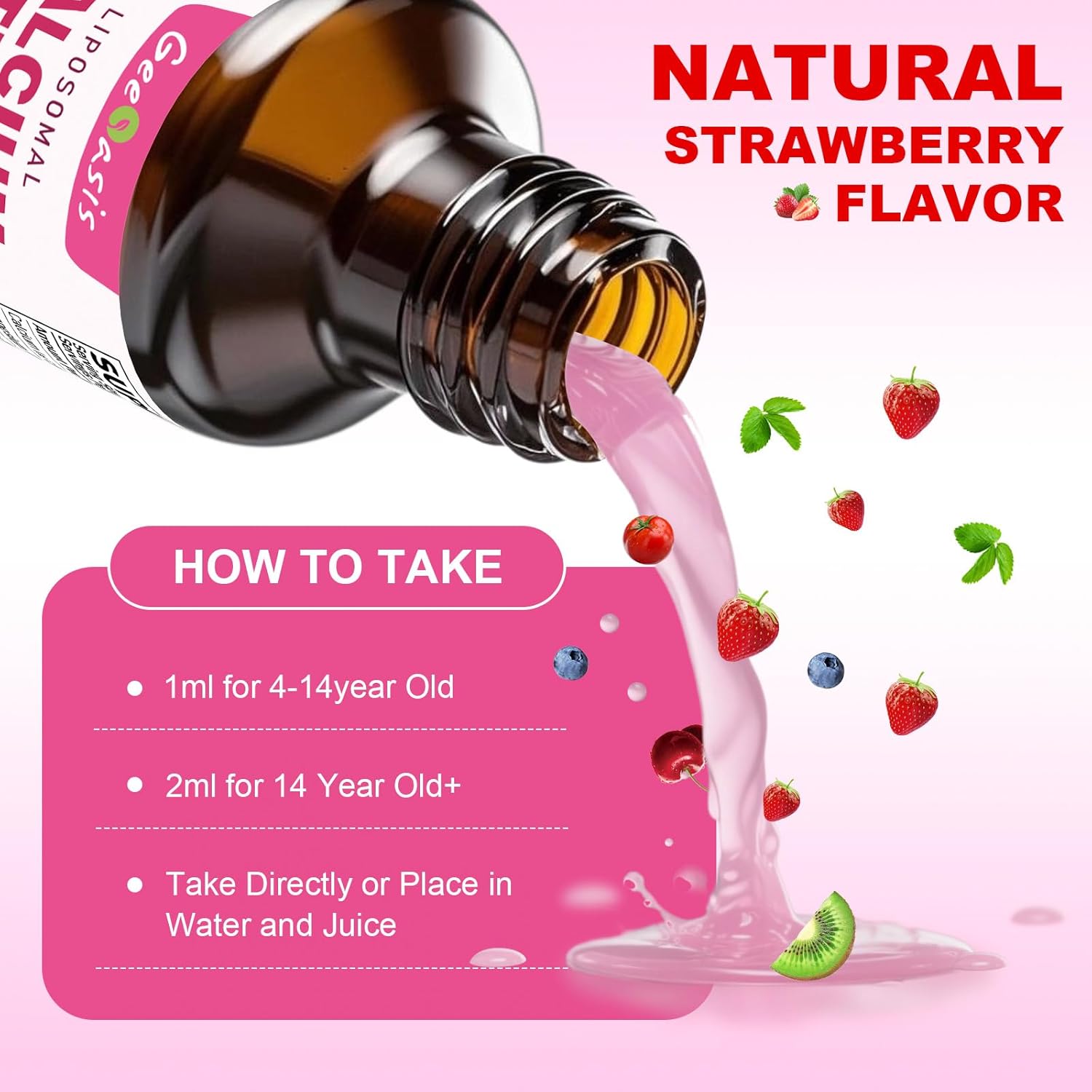 Liposomal Liquid Calcium Citrate Drops 1200MG, Liquid Calcium Magnesium Zinc Supplement for Women & Kids, with Vitamin C, D3 & K2, Boron, Bone & Muscle Health, Immune & Overall Support, 2 Fl Oz