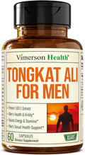 Tongkat Ali for Men - Premium & Potent Testosterone Supplement for Men with Longjack Tongkat Ali Powder - Male Enhancing Supplement for Workout - Testosterone Support & Muscle Builder - 2 Month Supply