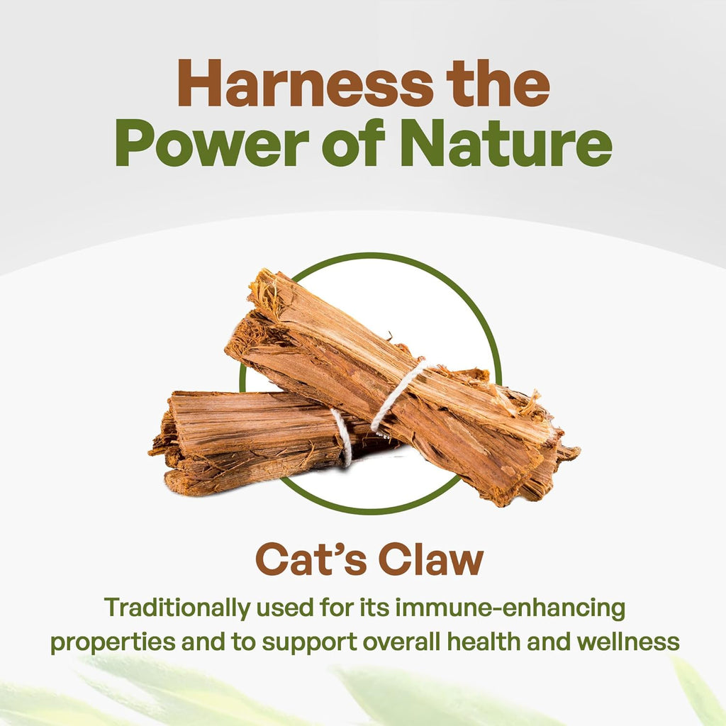 Go Nutra - Cat’s Claw Powder, Pure Cats Claw Herbal Supplement Wildly Harvested from Peru, All Natural UNA de Gato for Water, Tea, Juice, and More, Non-GMO, Gluten-Free, Vegan, 8 oz