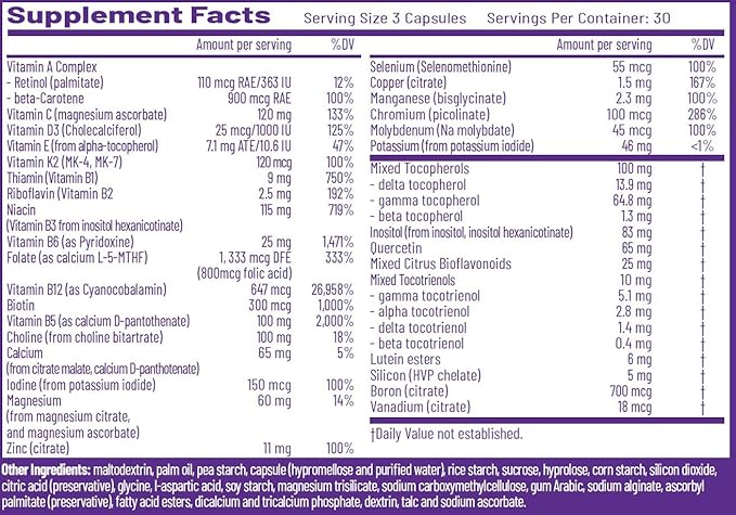 AOR, Multi Basics 3, Essential Multivitamin, Fully Balanced, Multi-Mineral Dietary Supplement (USA Label)