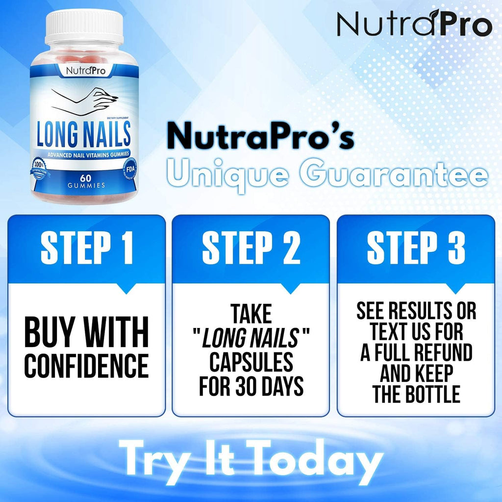 Nail Growth Vitamins for Stronger Nail - No More Chipped Nails.Nail Strengthener And Growth Supplement Gummies – Grow Strong Long Nails With Biotin And Collagen Gummies.
